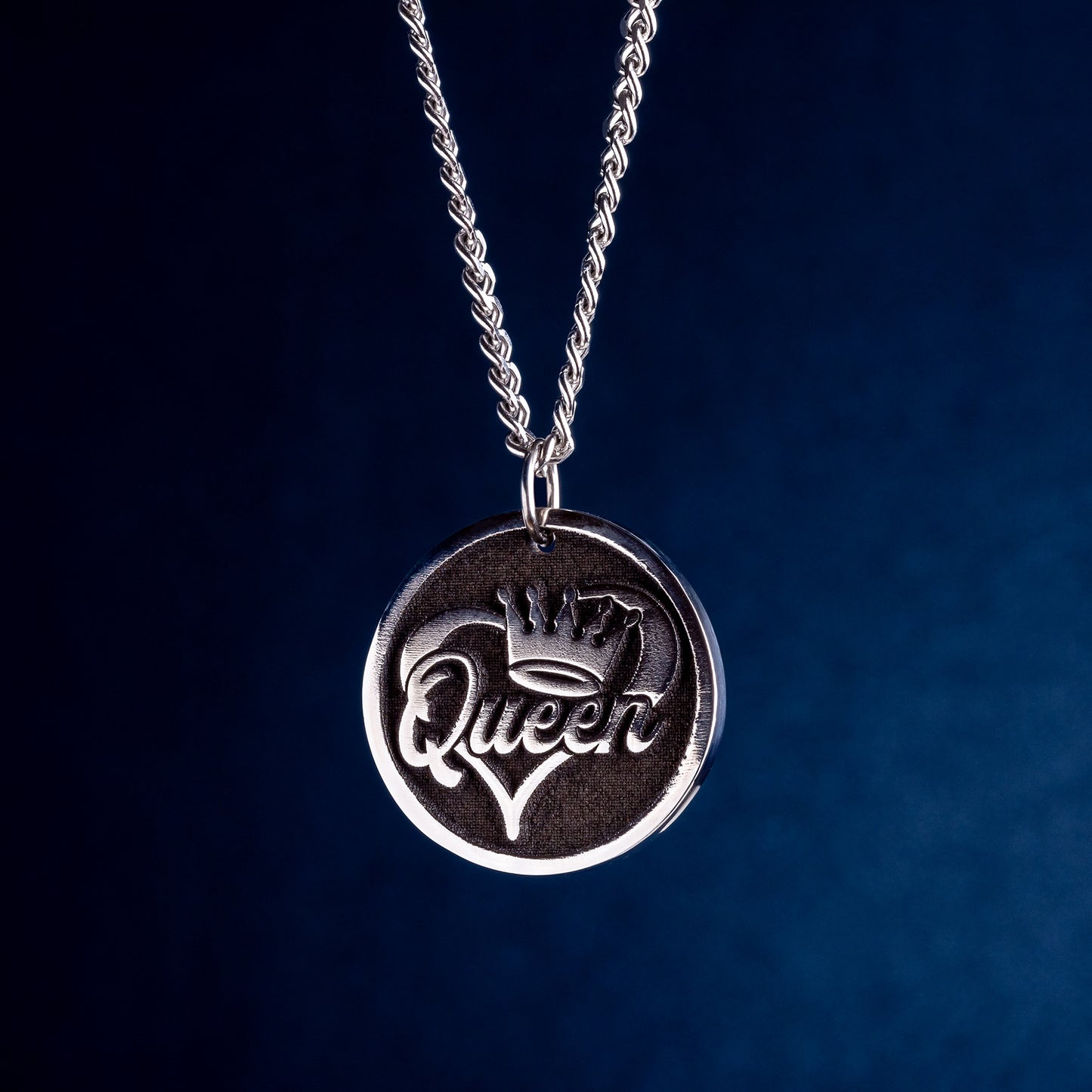 Queen Engraved Pendants - The Perfect Gift for Girls! Custom Necklace For for The Queen of Your Heart