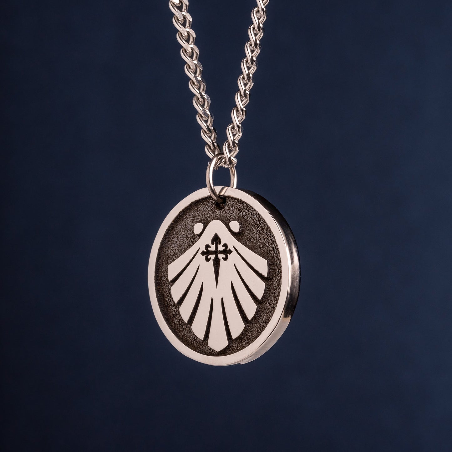 Camino de Santiago Scallop Shell Pendant: Symbolic and Stunning Jewelry. Necklace for backpacker and Pilgrim