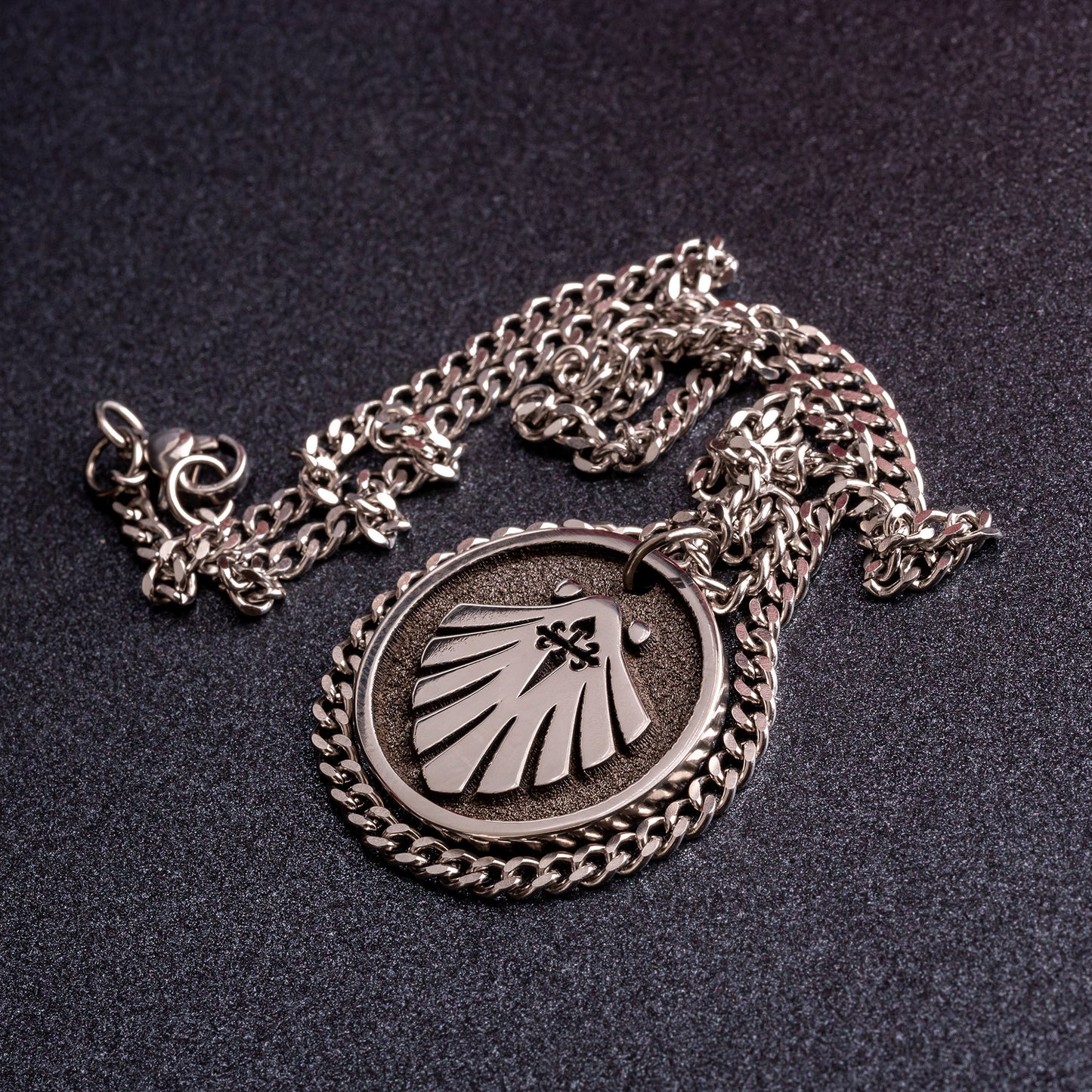 Camino de Santiago Scallop Shell Pendant: Symbolic and Stunning Jewelry. Necklace for backpacker and Pilgrim