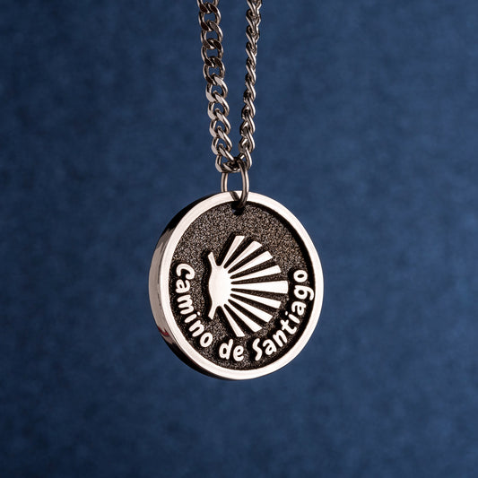 Camino de Santiago Necklace St James Way Pendant Symbol of the Pilgrim Route. Buen Camino Necklace for Pilgrimage Route Gift