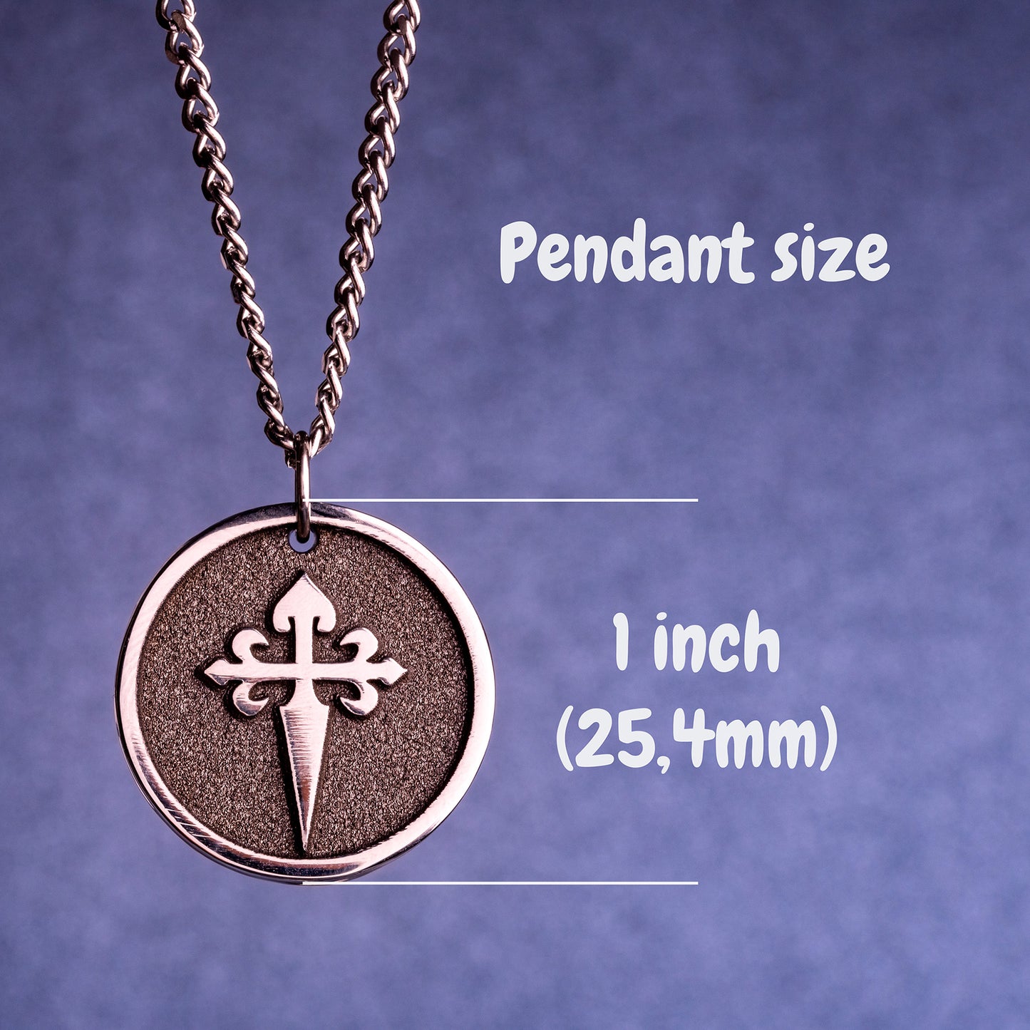 The Cross of St James Necklace Camino de Santiago de Compostela Pendant: Buen Camino Jewelry for Pilgrim Route Gift Pilgrims Way Symbol
