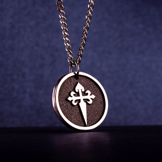 The Cross of St James Necklace Camino de Santiago de Compostela Pendant: Buen Camino Jewelry for Pilgrim Route Gift Pilgrims Way Symbol