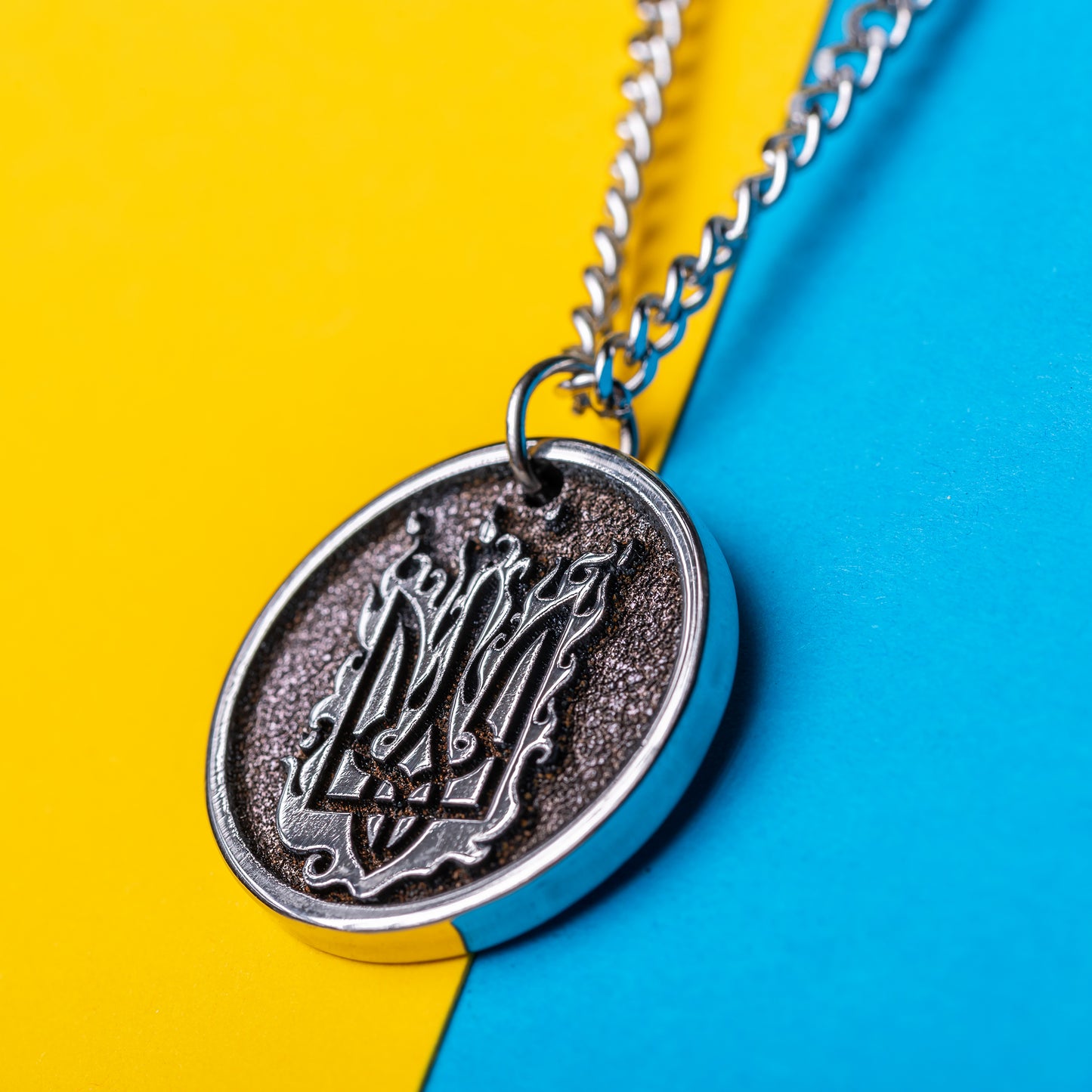 Personalized Pendant With Ukrainian National Emblem Trident