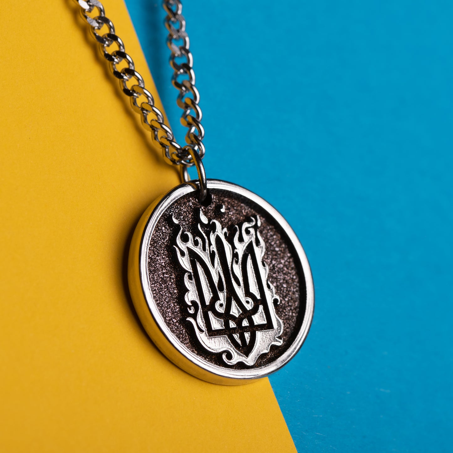 Personalized Pendant With Ukrainian National Emblem Trident