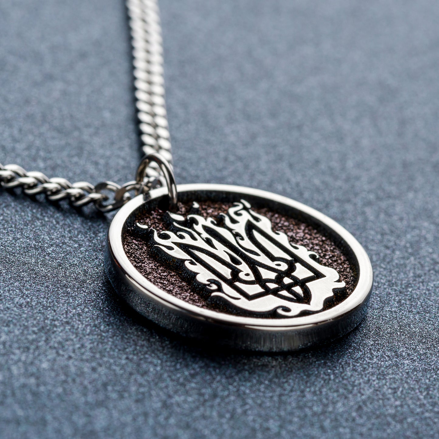 Personalized Pendant With Ukrainian National Emblem Trident