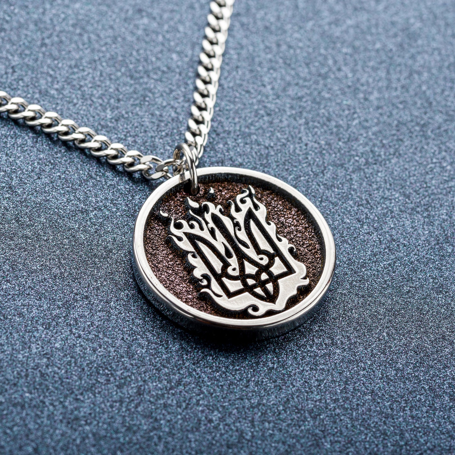 Personalized Pendant With Ukrainian National Emblem Trident