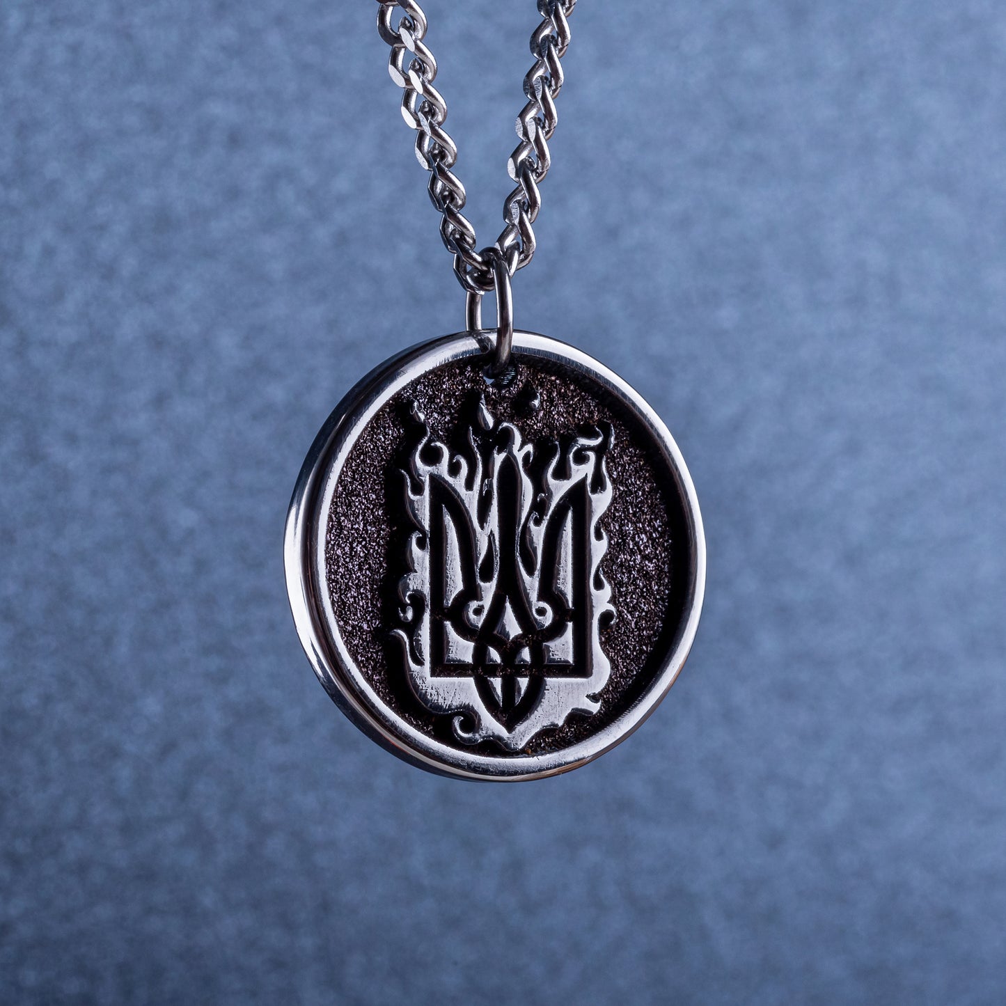 Personalized Pendant With Ukrainian National Emblem Trident