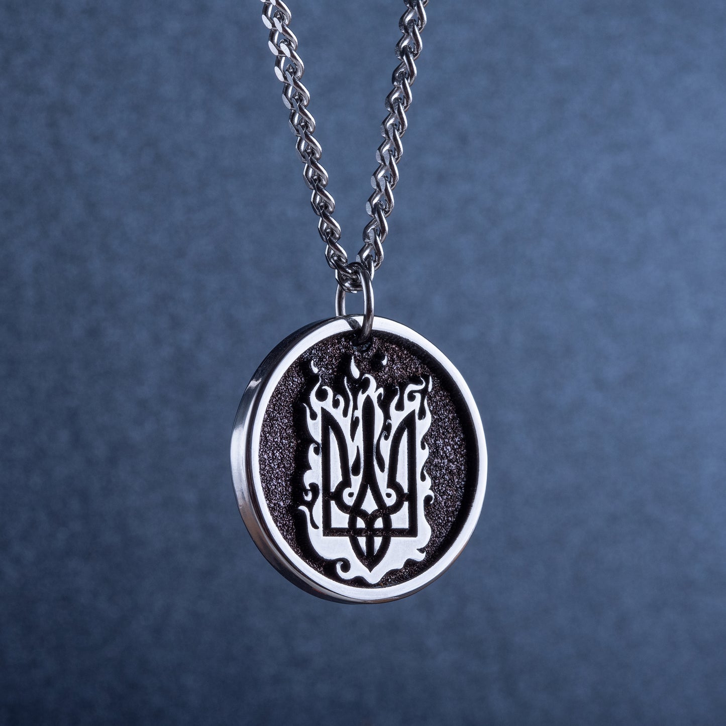 Personalized Pendant With Ukrainian National Emblem Trident