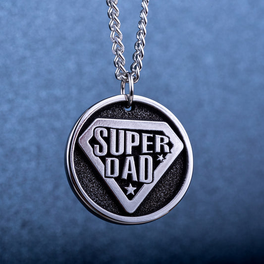 Super Dad - Personalized Pendant for Father Day