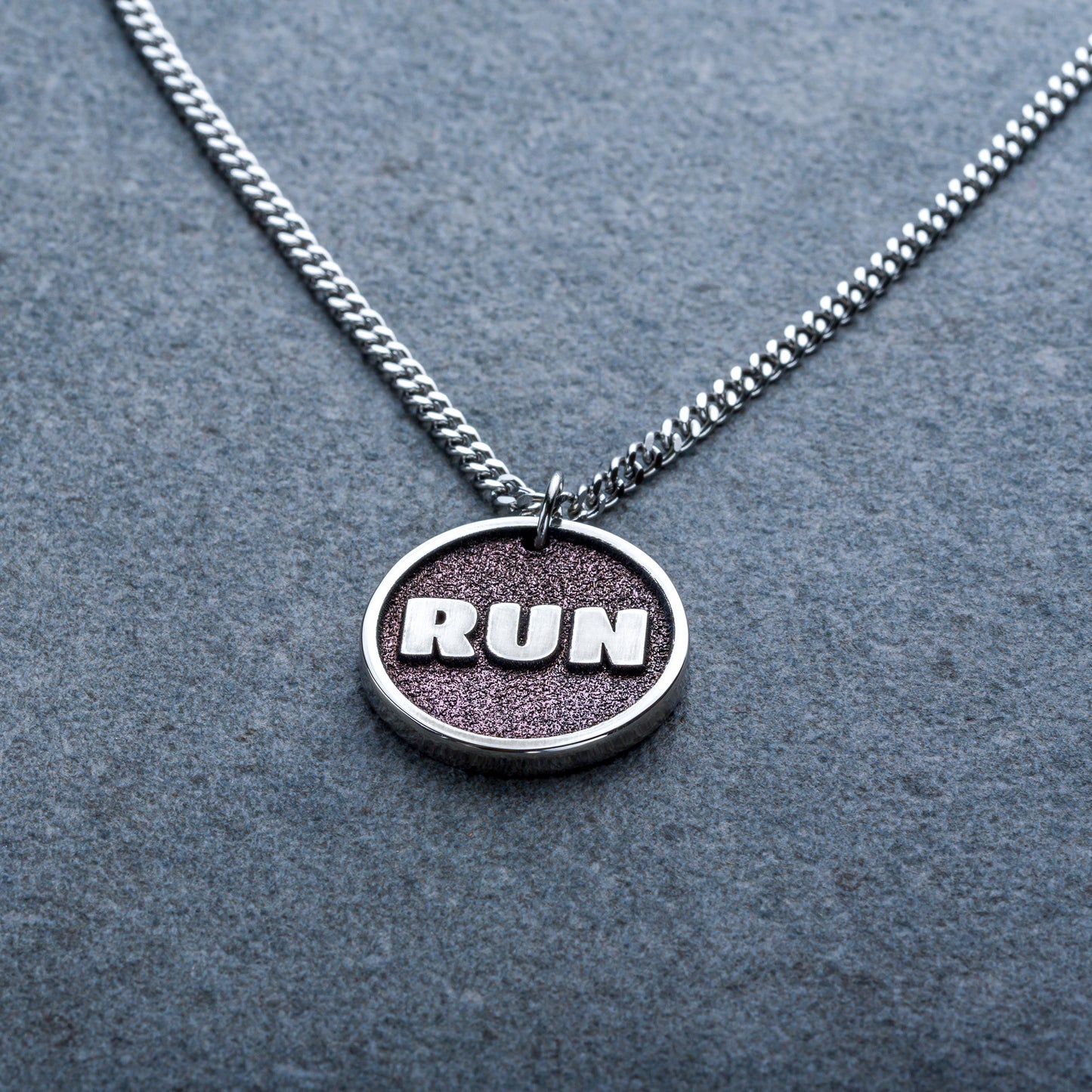 RUN - Custom pendant necklace for an athlete runner. Various sports. Medal for the participant and winner of the competition